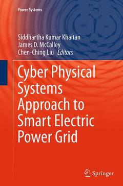 Cover of the book Cyber Physical Systems Approach to Smart Electric Power Grid