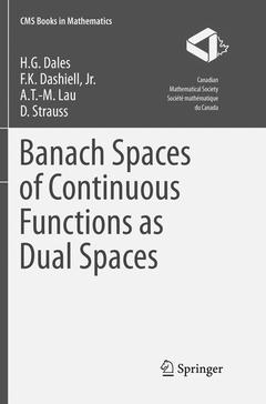Couverture de l’ouvrage Banach Spaces of Continuous Functions as Dual Spaces