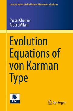 Couverture de l’ouvrage Evolution Equations of von Karman Type