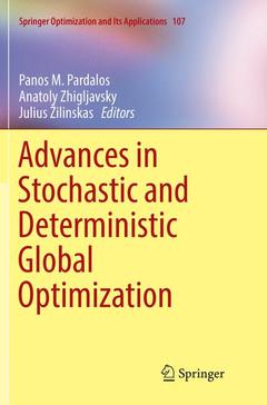 Couverture de l’ouvrage Advances in Stochastic and Deterministic Global Optimization