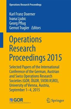 Couverture de l’ouvrage Operations Research Proceedings 2015