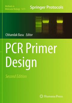 Couverture de l’ouvrage PCR Primer Design