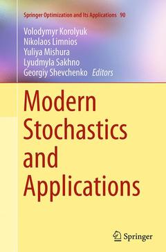 Couverture de l’ouvrage Modern Stochastics and Applications
