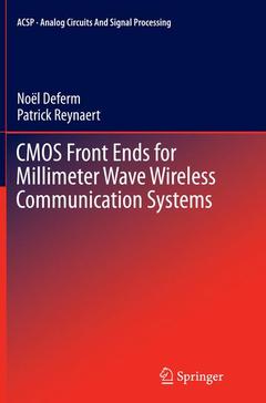 Couverture de l’ouvrage CMOS Front Ends for Millimeter Wave Wireless Communication Systems