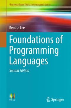 Couverture de l’ouvrage Foundations of Programming Languages