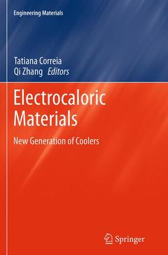 Couverture de l’ouvrage Electrocaloric Materials