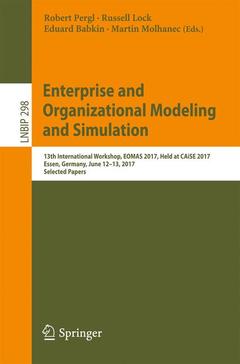 Cover of the book Enterprise and Organizational Modeling and Simulation