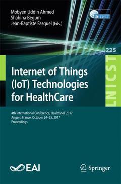 Couverture de l’ouvrage Internet of Things (IoT) Technologies for HealthCare