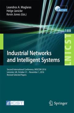 Cover of the book Industrial Networks and Intelligent Systems