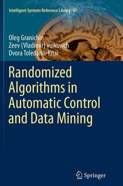 Couverture de l’ouvrage Randomized Algorithms in Automatic Control and Data Mining
