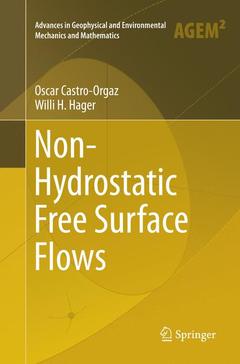Couverture de l’ouvrage Non-Hydrostatic Free Surface Flows