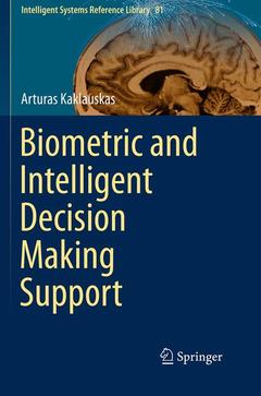 Couverture de l’ouvrage Biometric and Intelligent Decision Making Support