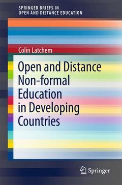 Couverture de l’ouvrage Open and Distance Non-formal Education in Developing Countries