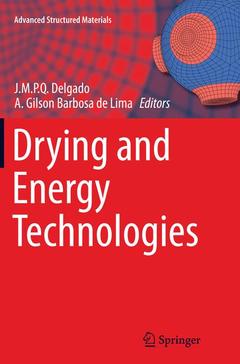 Couverture de l’ouvrage Drying and Energy Technologies