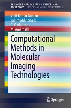 Couverture de l’ouvrage Computational Methods in Molecular Imaging Technologies