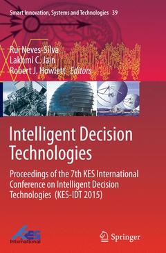Couverture de l’ouvrage Intelligent Decision Technologies
