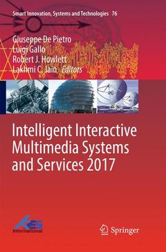 Couverture de l’ouvrage Intelligent Interactive Multimedia Systems and Services 2017