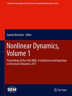 Couverture de l’ouvrage Nonlinear Dynamics, Volume 1