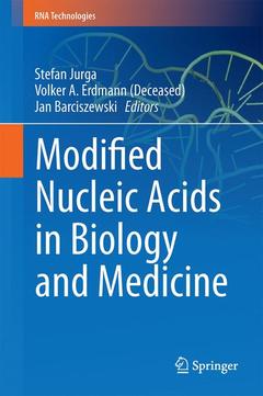 Couverture de l’ouvrage Modified Nucleic Acids in Biology and Medicine