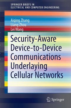 Couverture de l’ouvrage Security-Aware Device-to-Device Communications Underlaying Cellular Networks
