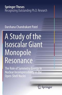 Couverture de l’ouvrage A Study of the Isoscalar Giant Monopole Resonance