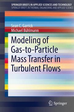 Couverture de l’ouvrage Modeling of Gas-to-Particle Mass Transfer in Turbulent Flows