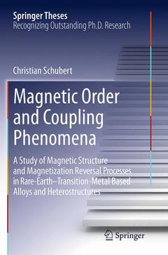 Couverture de l’ouvrage Magnetic Order and Coupling Phenomena