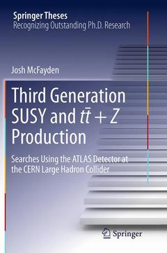 Couverture de l’ouvrage Third generation SUSY and t¯t +Z production