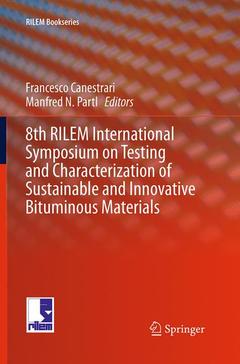 Cover of the book 8th RILEM International Symposium on Testing and Characterization of Sustainable and Innovative Bituminous Materials