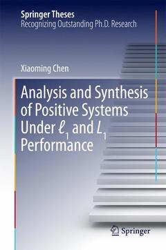 Couverture de l’ouvrage Analysis and Synthesis of Positive Systems Under ℓ1 and L1 Performance