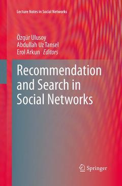 Couverture de l’ouvrage Recommendation and Search in Social Networks