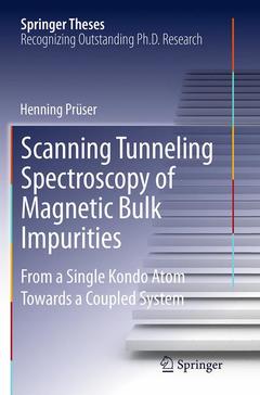 Couverture de l’ouvrage Scanning Tunneling Spectroscopy of Magnetic Bulk Impurities