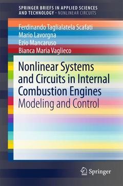Couverture de l’ouvrage Nonlinear Systems and Circuits in Internal Combustion Engines
