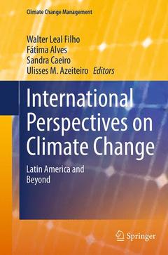 Couverture de l’ouvrage International Perspectives on Climate Change
