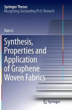 Couverture de l’ouvrage Synthesis, Properties and Application of Graphene Woven Fabrics