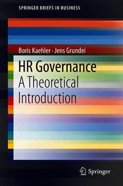 Couverture de l’ouvrage HR Governance