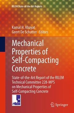 Couverture de l’ouvrage Mechanical Properties of Self-Compacting Concrete