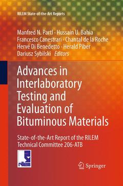 Couverture de l’ouvrage Advances in Interlaboratory Testing and Evaluation of Bituminous Materials