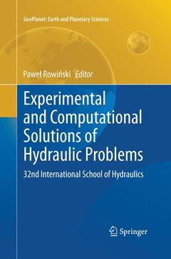 Couverture de l’ouvrage Experimental and Computational Solutions of Hydraulic Problems