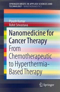Couverture de l’ouvrage Nanomedicine for Cancer Therapy