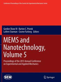Couverture de l’ouvrage MEMS and Nanotechnology, Volume 5