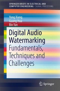 Couverture de l’ouvrage Digital Audio Watermarking
