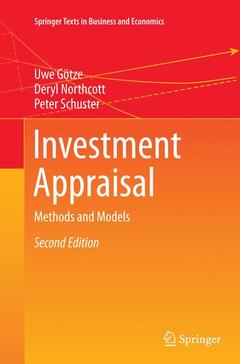 Couverture de l’ouvrage Investment Appraisal