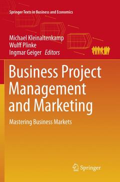 Couverture de l’ouvrage Business Project Management and Marketing
