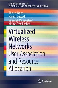 Couverture de l’ouvrage Virtualized Wireless Networks