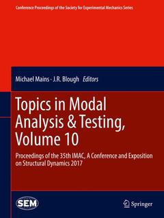 Cover of the book Topics in Modal Analysis & Testing, Volume 10