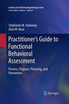 Couverture de l’ouvrage Practitioner’s Guide to Functional Behavioral Assessment