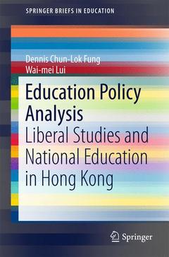 Couverture de l’ouvrage Education Policy Analysis