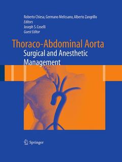 Couverture de l’ouvrage Thoraco-Abdominal Aorta