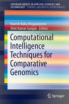 Couverture de l’ouvrage Computational Intelligence Techniques for Comparative Genomics